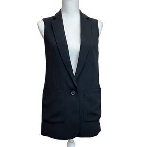 Express Single Button Sleeveless Blazer